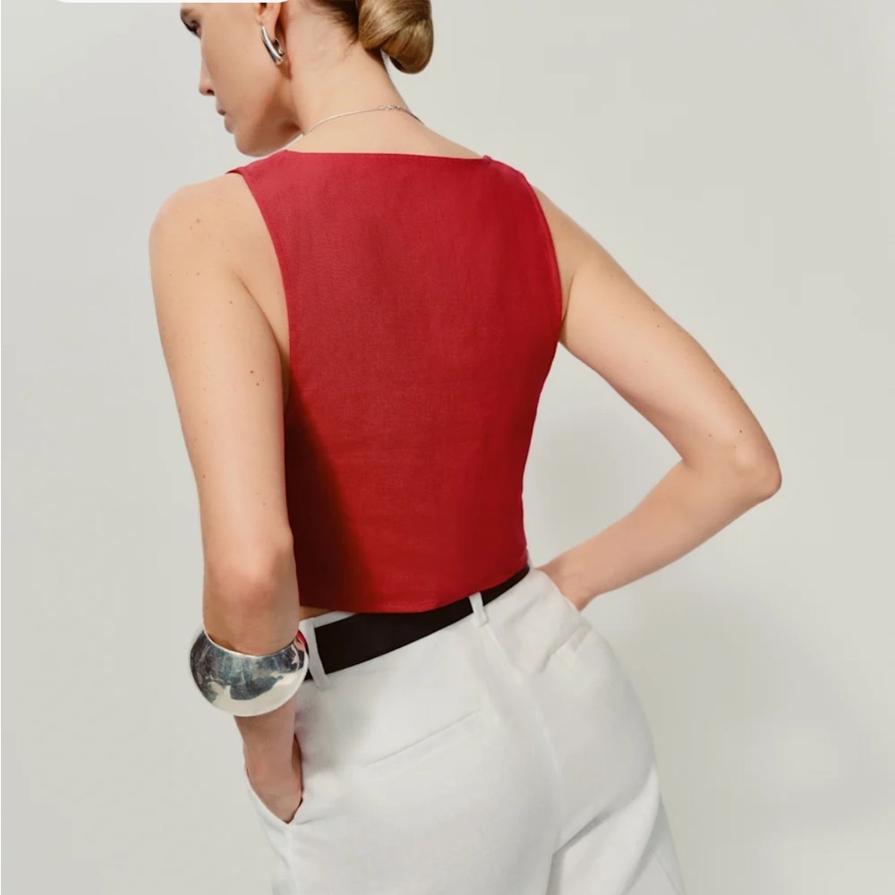 Reformation Linen Top - Picture 2 of 5